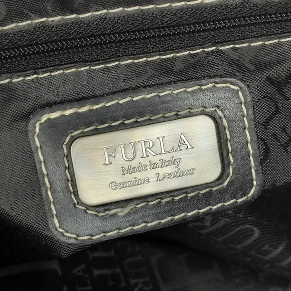 Furla Black Leather Tote - Picture 10 of 14